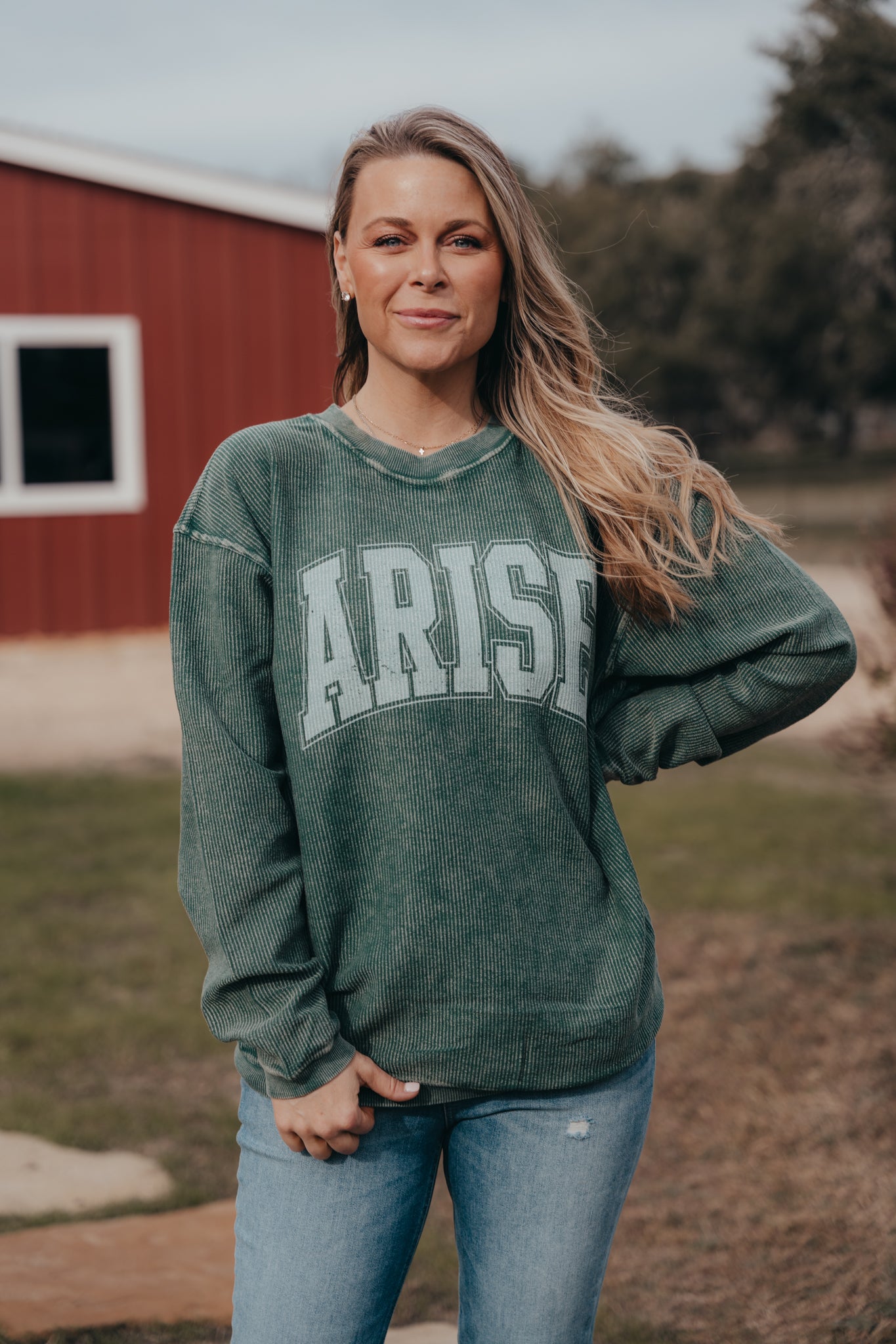 Arise Corded Emerald Crew