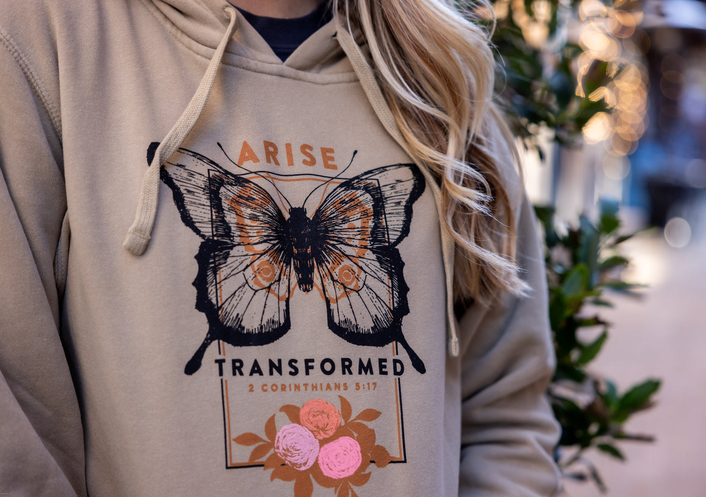 Transformed hoodie - sandstone