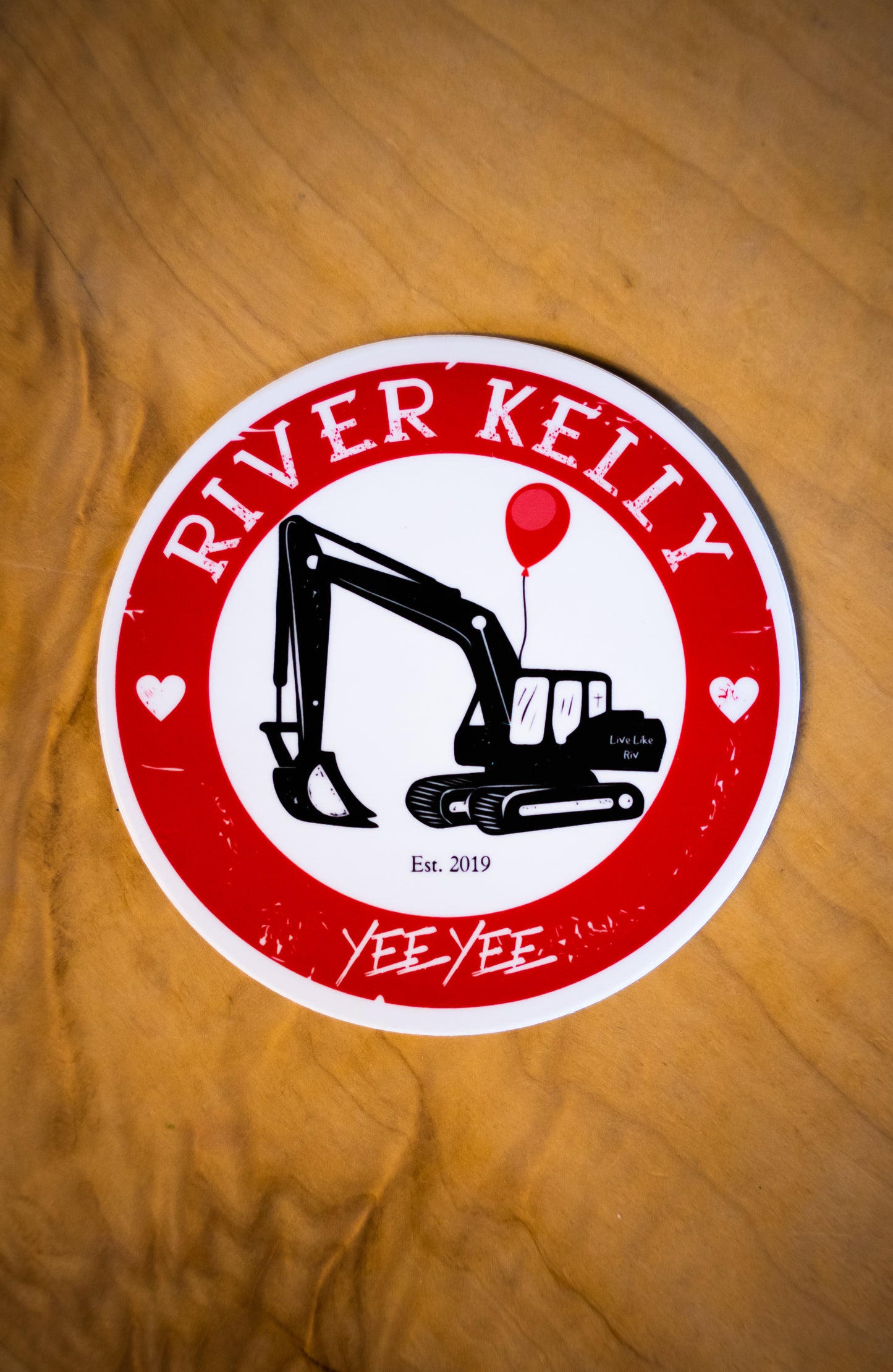 River Kelly 4 inch Sticker
